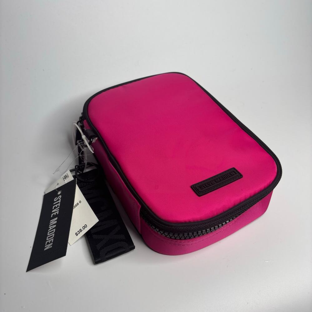 Steve Madden Roy Fashion Pencil Case Pouch in Pink